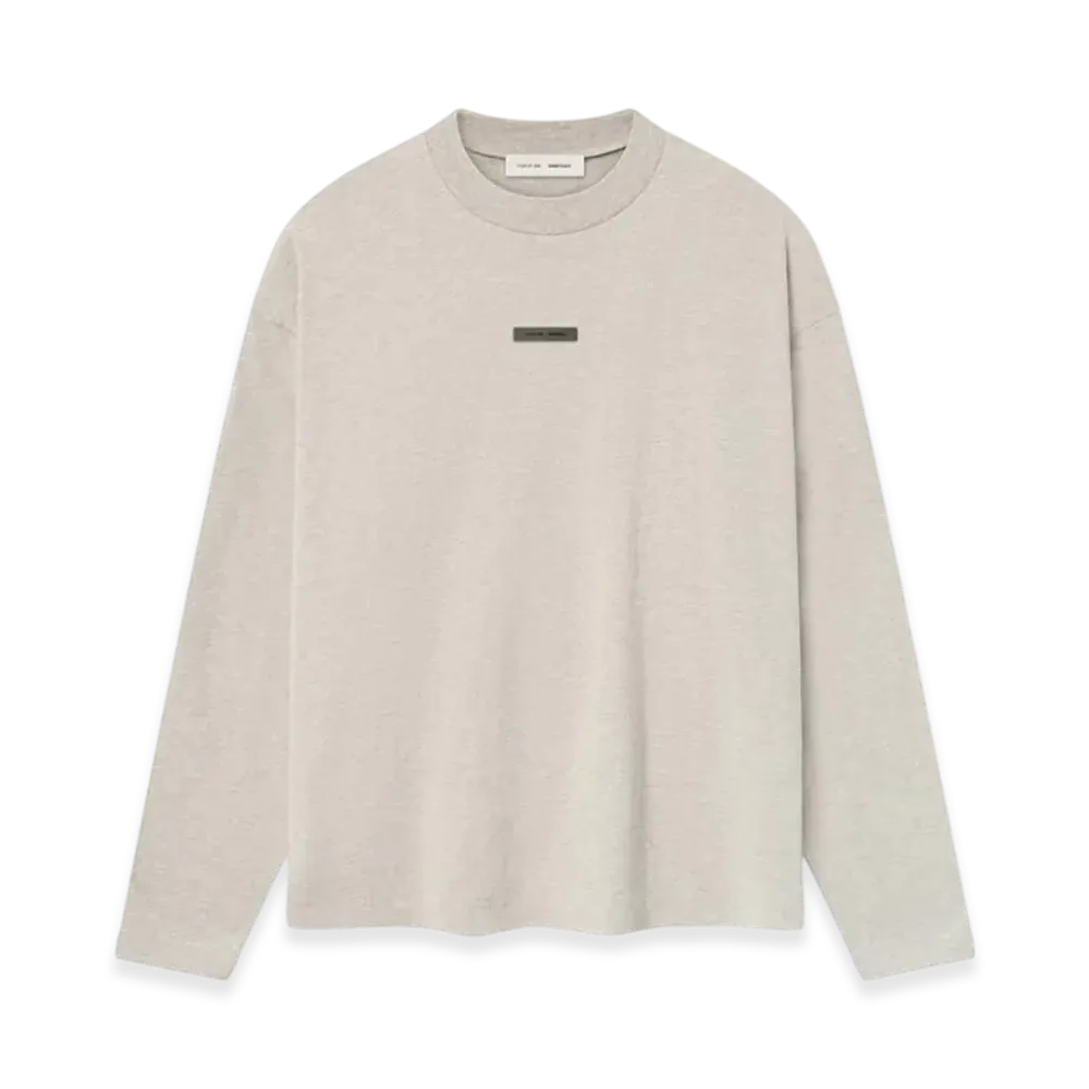 FEAR OF GOD ESSENTIALS Classic Long Sleeve Tee "Heather Stone"