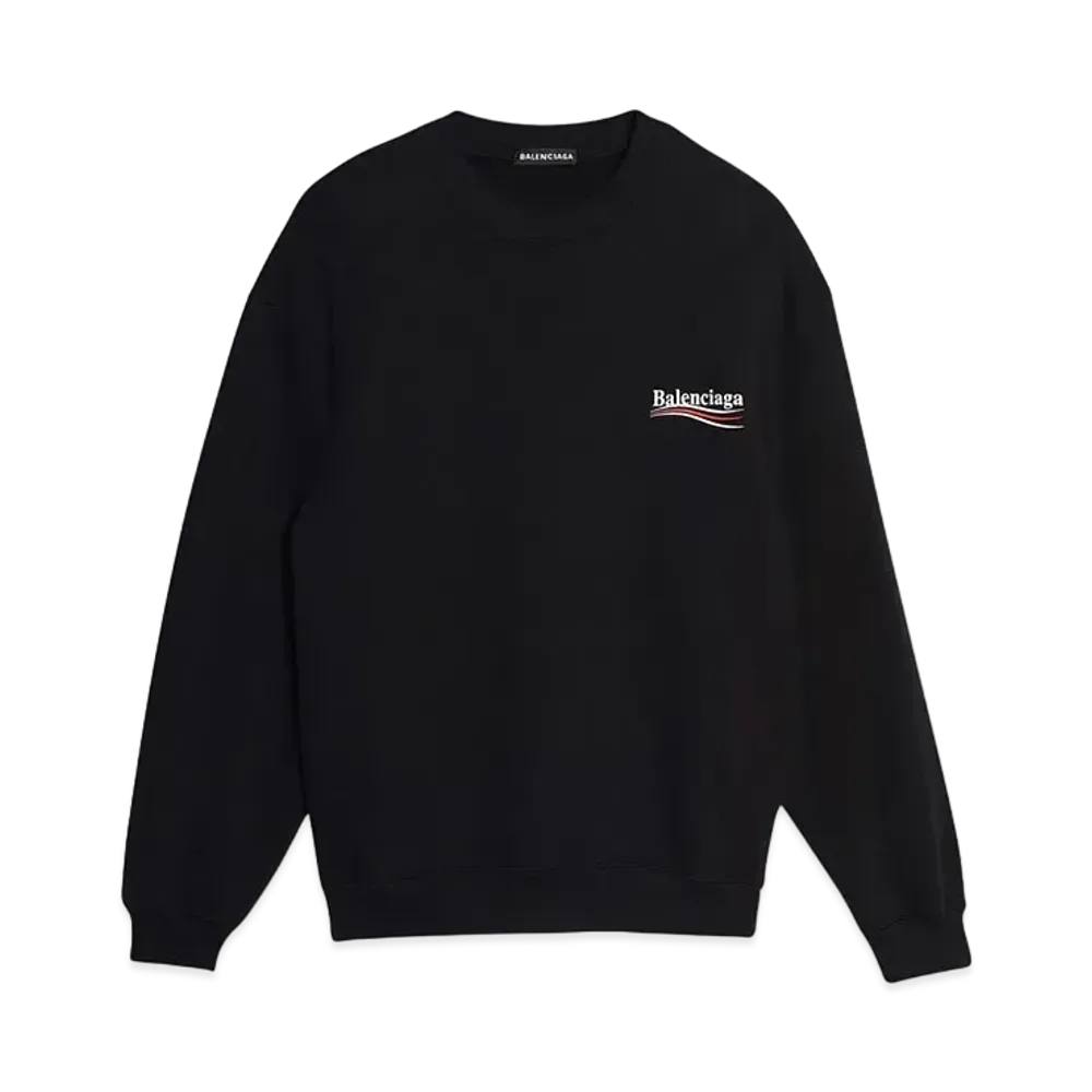BALENCIAGA MENS Politicial Campaign Sweatshirt "Black"