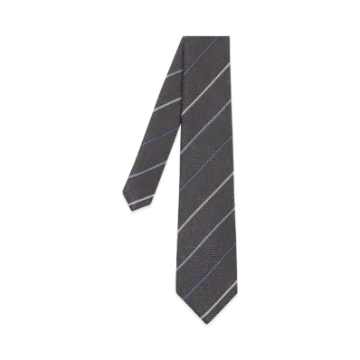 Paul Smith Double Line Regimental Tie "DarkGray"