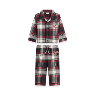 Kithmas Baby Plaid Lounge Set "Black"