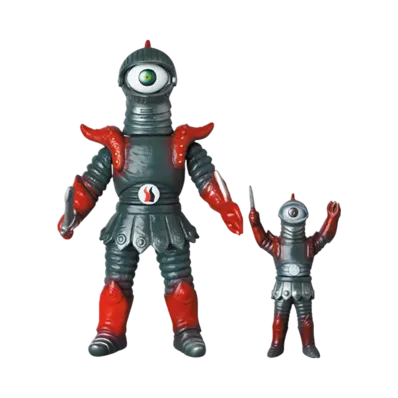 MEDICOM TOY "Toei Retro Sofvi Collection" -Kikaider 01- Shadow Knight (New Color) + Mini Soft Vinyl