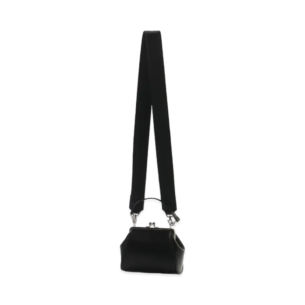 Yohji Yamamoto Y's SOFT LEATHER CLASP POUCH "Black"