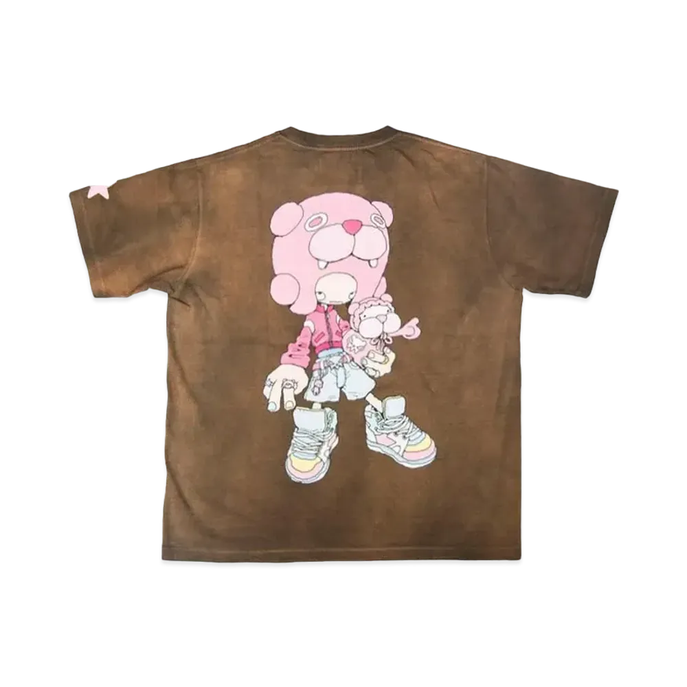 YAMEPI x FUTURE ARCHIVE YAME Fade Tee "Brown"