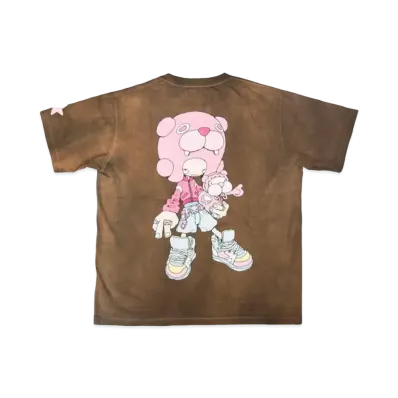 YAMEPI x FUTURE ARCHIVE YAME Fade Tee "Brown"