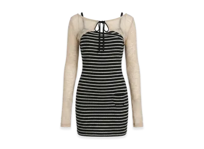 ANDMARY Women's Olivia Border Set Up "Black"