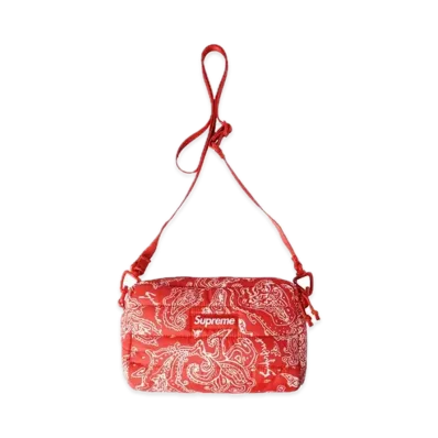 Supreme Puffer Side Bag "Red Paisley"