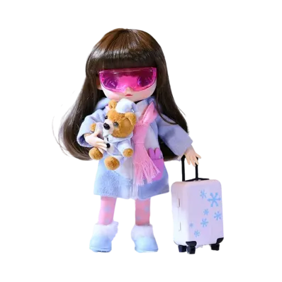 POP MART "BJD" Viya Doll Travel Winter Travel Coordination