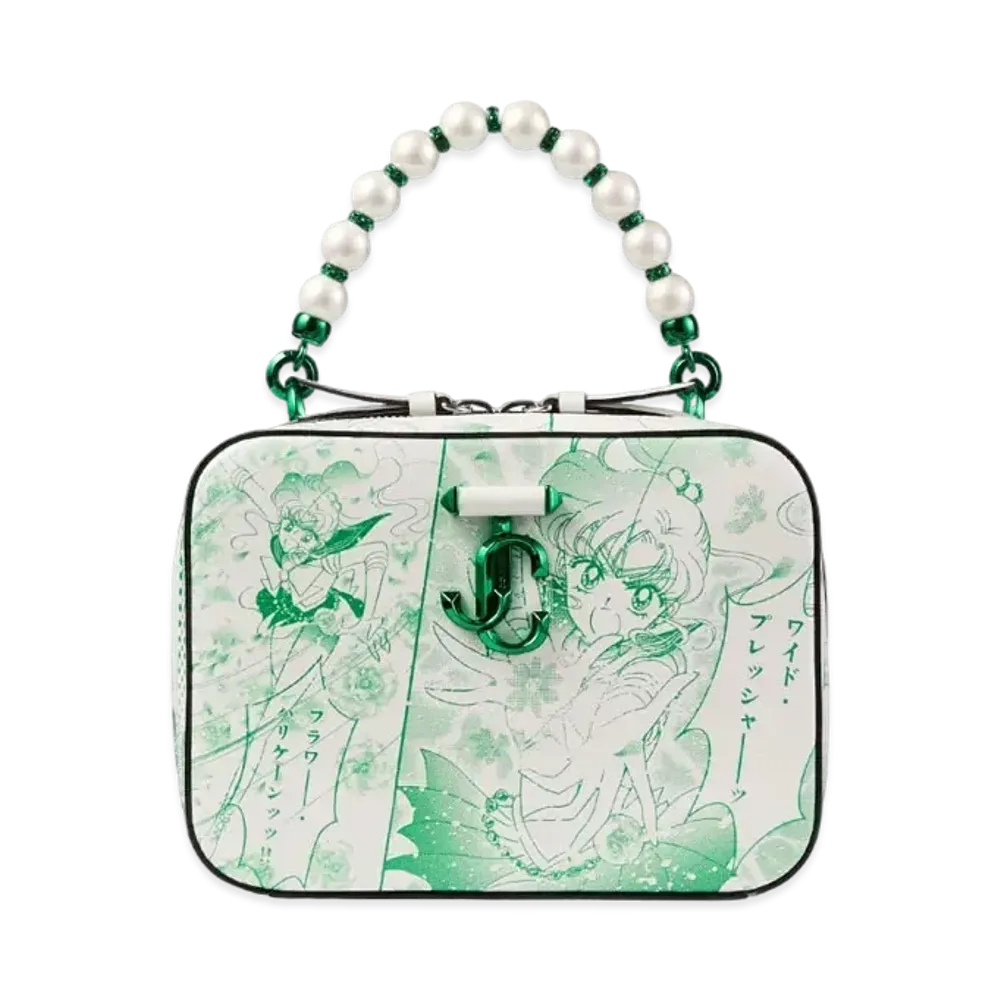 Jimmy Choo x Pretty Guardian Sailor Moon Sailor Jupiter Avenue Vanity Bag (Not Includes Packs of Collector Cards)