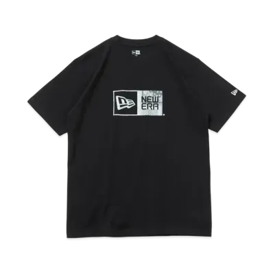 NEW ERA Short Sleeve Cotton T-shirt Paisley Box Logo Regular Fit "Black"