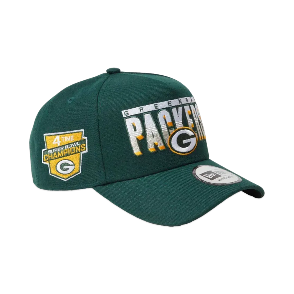 NEW ERA 9Forty A-Frame NFL Champions Green Bay Packers "Dark Green"