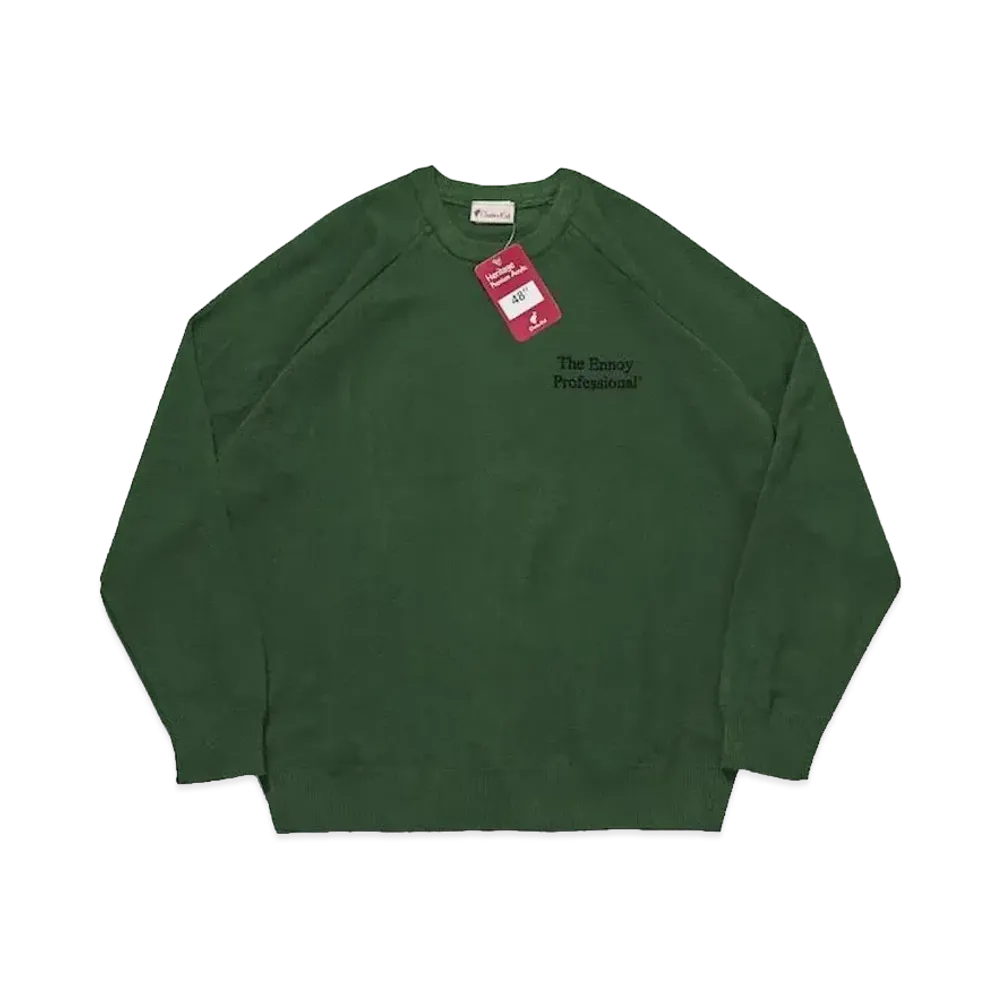 ENNOY 22AW Round Neck Pullover "Green" AW22BRENKT01AT