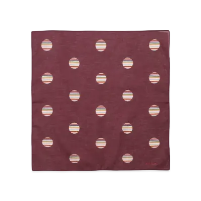 Paul Smith Signature Spots Handkerchief "DarkRed"