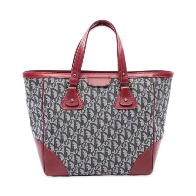 Dior Trotter Tote Bag "Navy/Red"