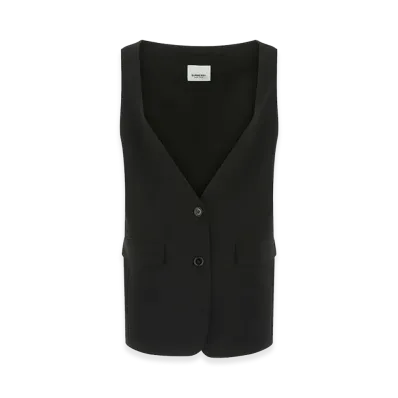 Burberry Women's Silk Oversize Vest "Black"