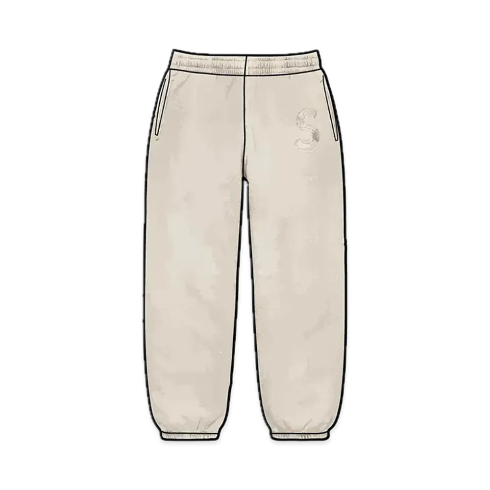 Supreme Overdyed S Logo Sweatpant "Natural"