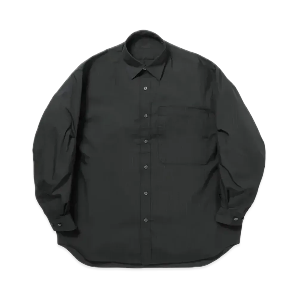 DAIWA PIER39 W's Tech Regular Stripe Shirt L/S "Black"