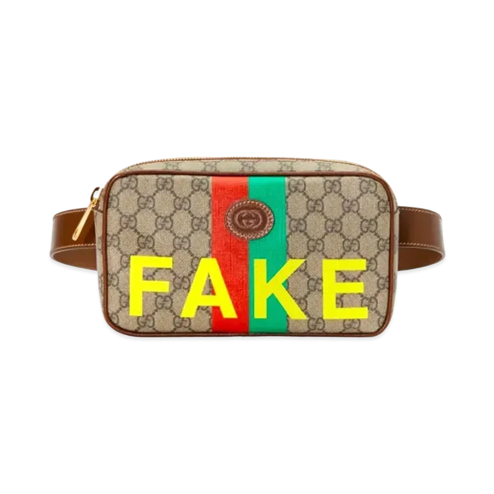 GUCCI FAKE / NOT Print Belt Bag