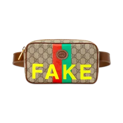 GUCCI FAKE / NOT Print Belt Bag