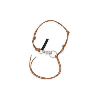 OUR LEGACY Leather Ladon Necklace "Camel"