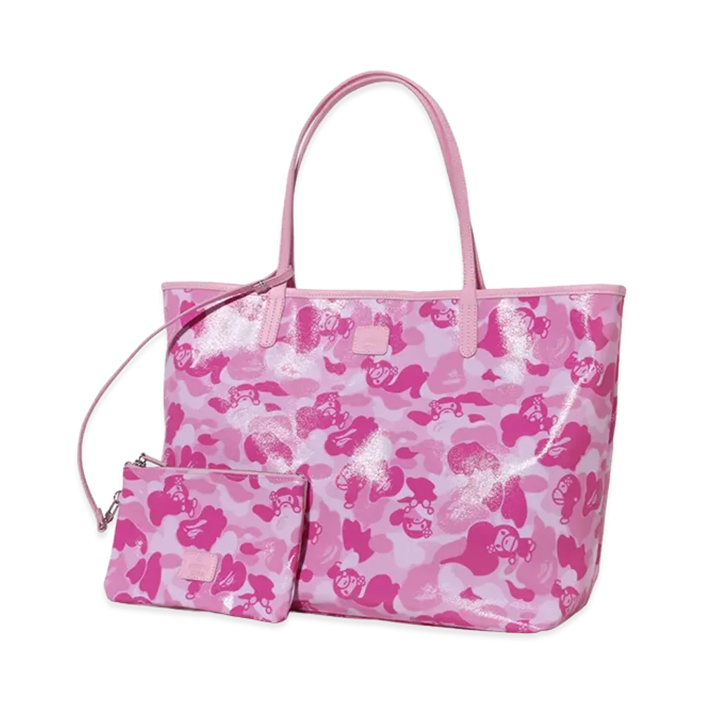 A BATHING APE Women's Baby Lisa ABC Camo Tote Bag "Pink"