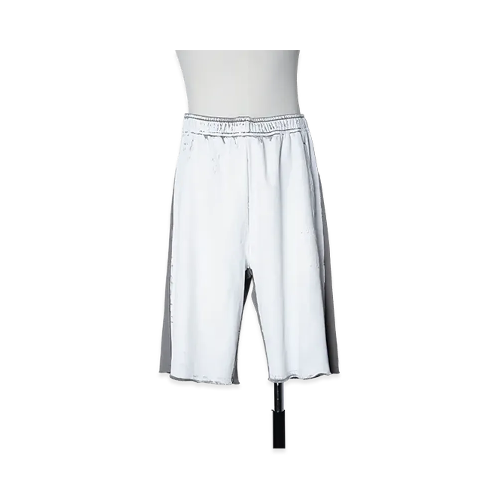 MM6 Maison Margiela Bianchetto Paint Sweat Shorts "Bianchetto/Grey"