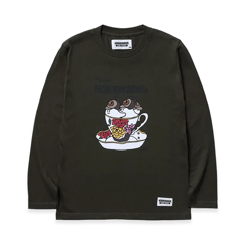 NEIGHBORHOOD Kids OT . Tee LS-4 "Olive Drab"