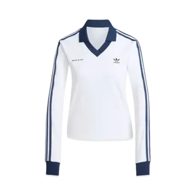 adidas x Sporty & Rich Long Sleeve Soccer Jersey "White/Night Indigo"