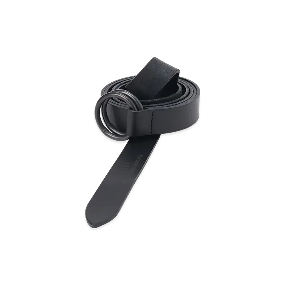 S'YTE Cow Leather25MM Long Ring Belt "Black"