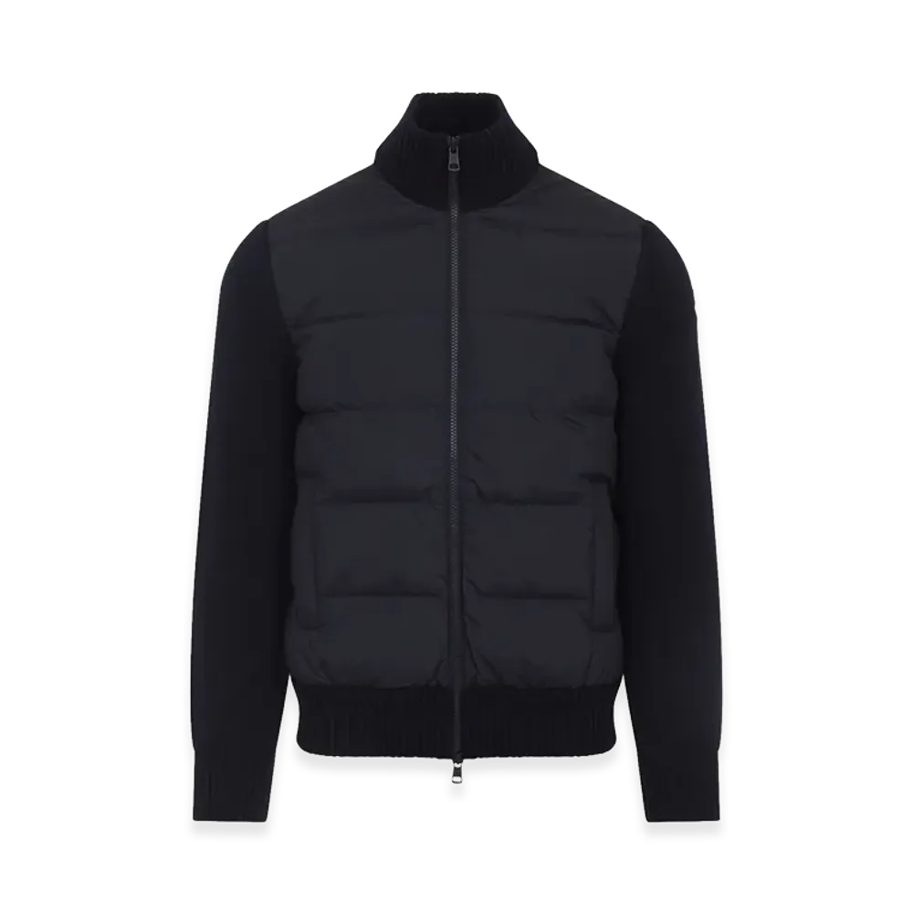 MONCLER Wool Cardigan "Navy Blue"