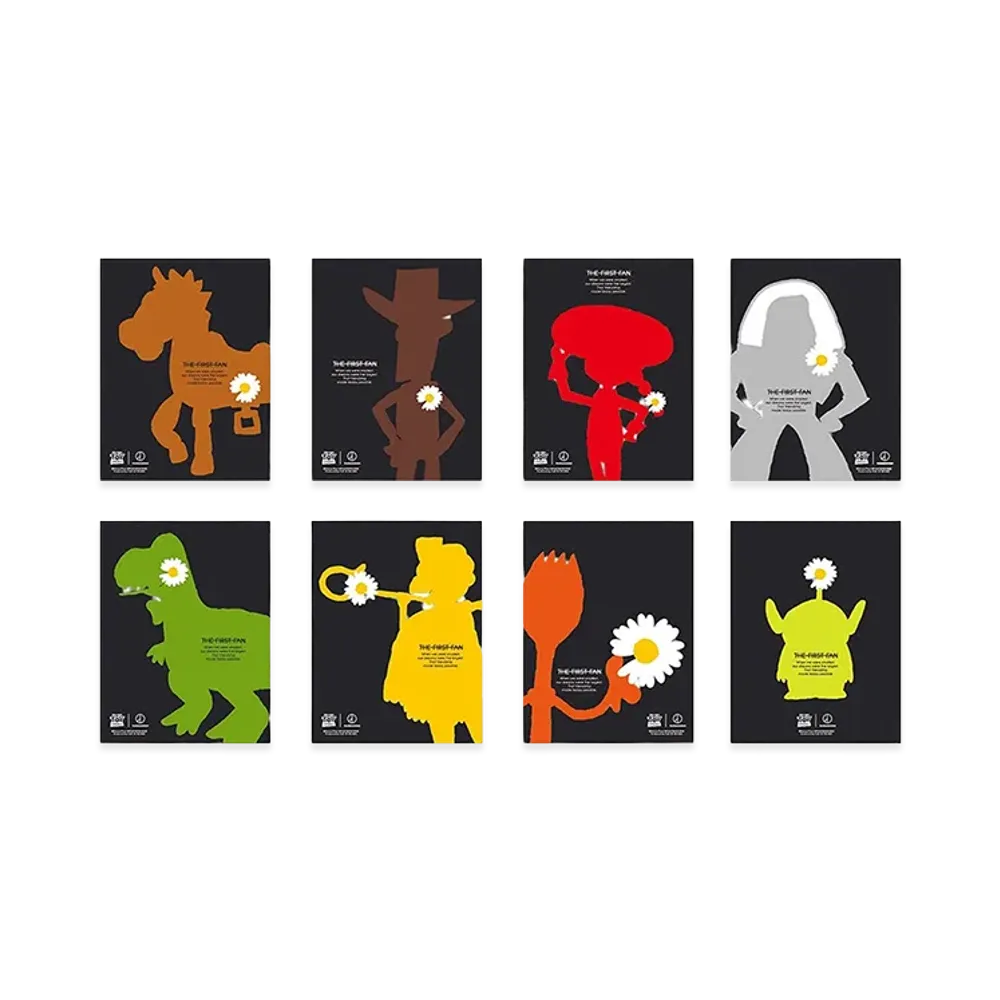 PEACEMINUSONE x Toy Story THE FIRST FAN Postcard Set Of 8 02 "Black" / G-DRAGON