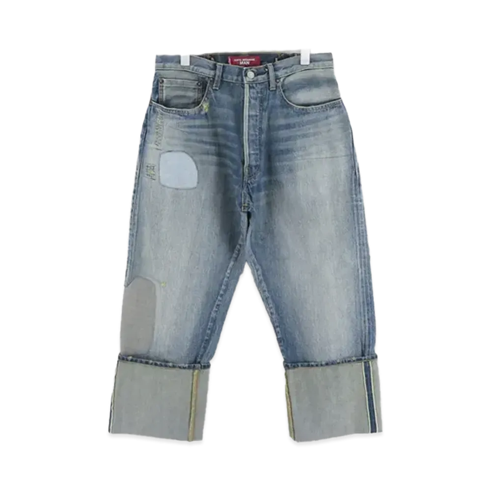 JUNYA WATANABE MAN x Levi's Cotton Selvedge Denim Product Processing W Name Pants "Indigo"