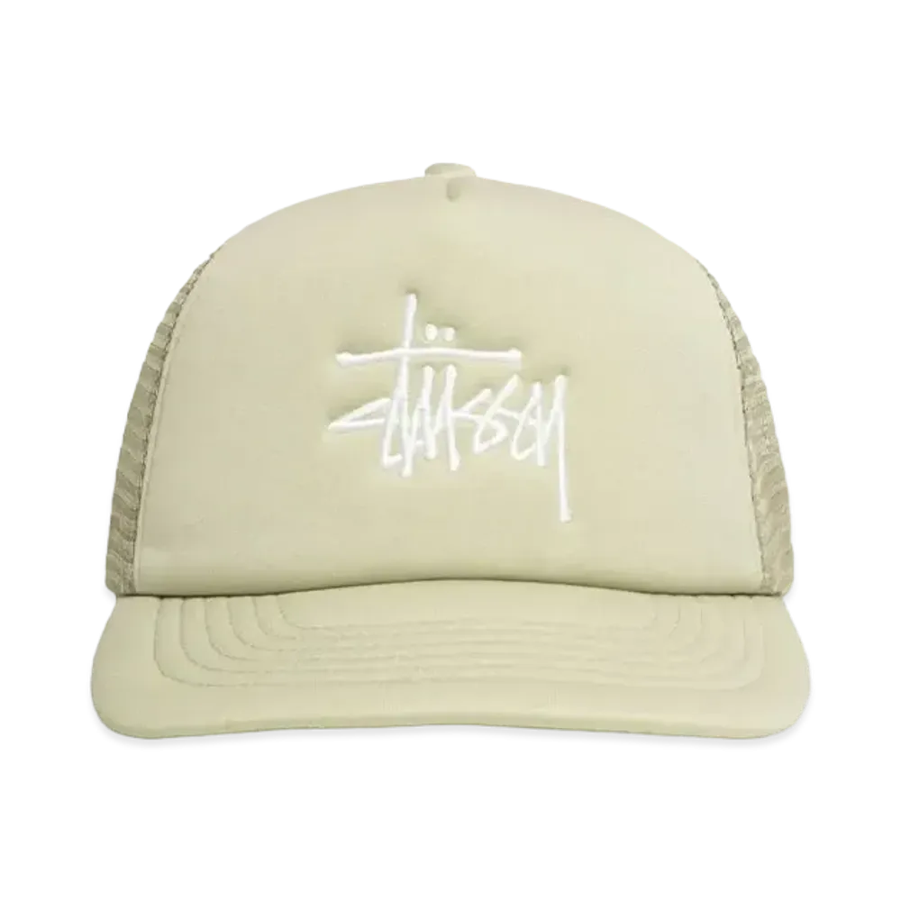 Stussy Trucker Big Basic Snapback "Sand"