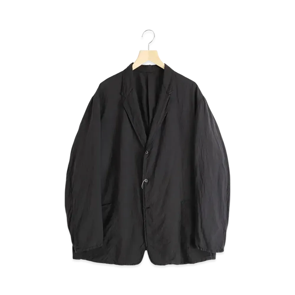 COMOLI Silk Dyed Jacket "Black"
