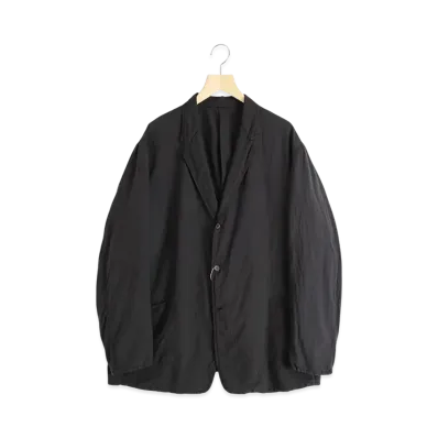 COMOLI Silk Dyed Jacket "Black"