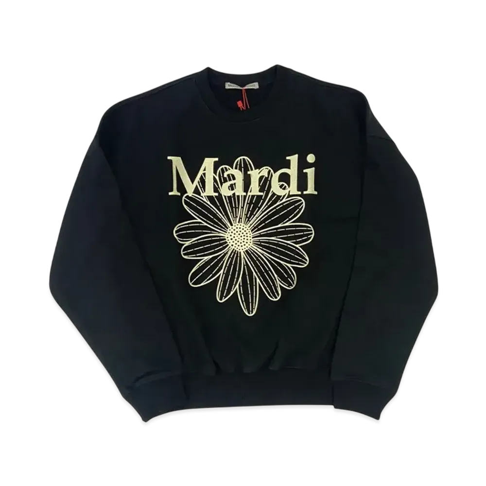 Mardi Mercredi Sweatshirt Flowermardi "Black Cream"