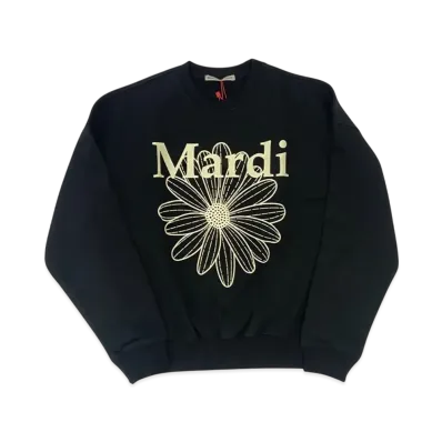 Mardi Mercredi Sweatshirt Flowermardi "Black Cream"