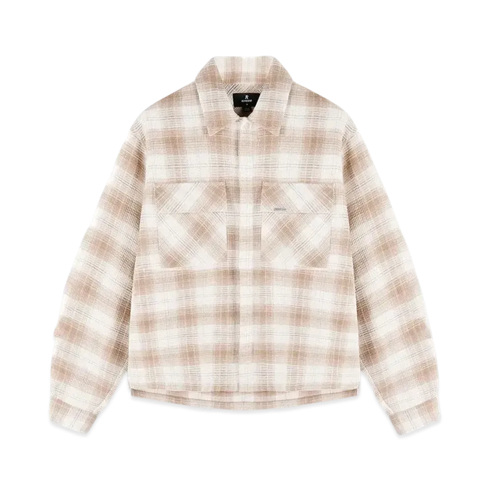 REPRESENT Waffle Flannel Shirt "Mid Brown"