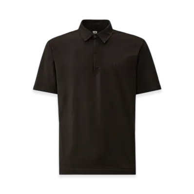 C.P. Company 1020 Jersey Logo Polo "Black"