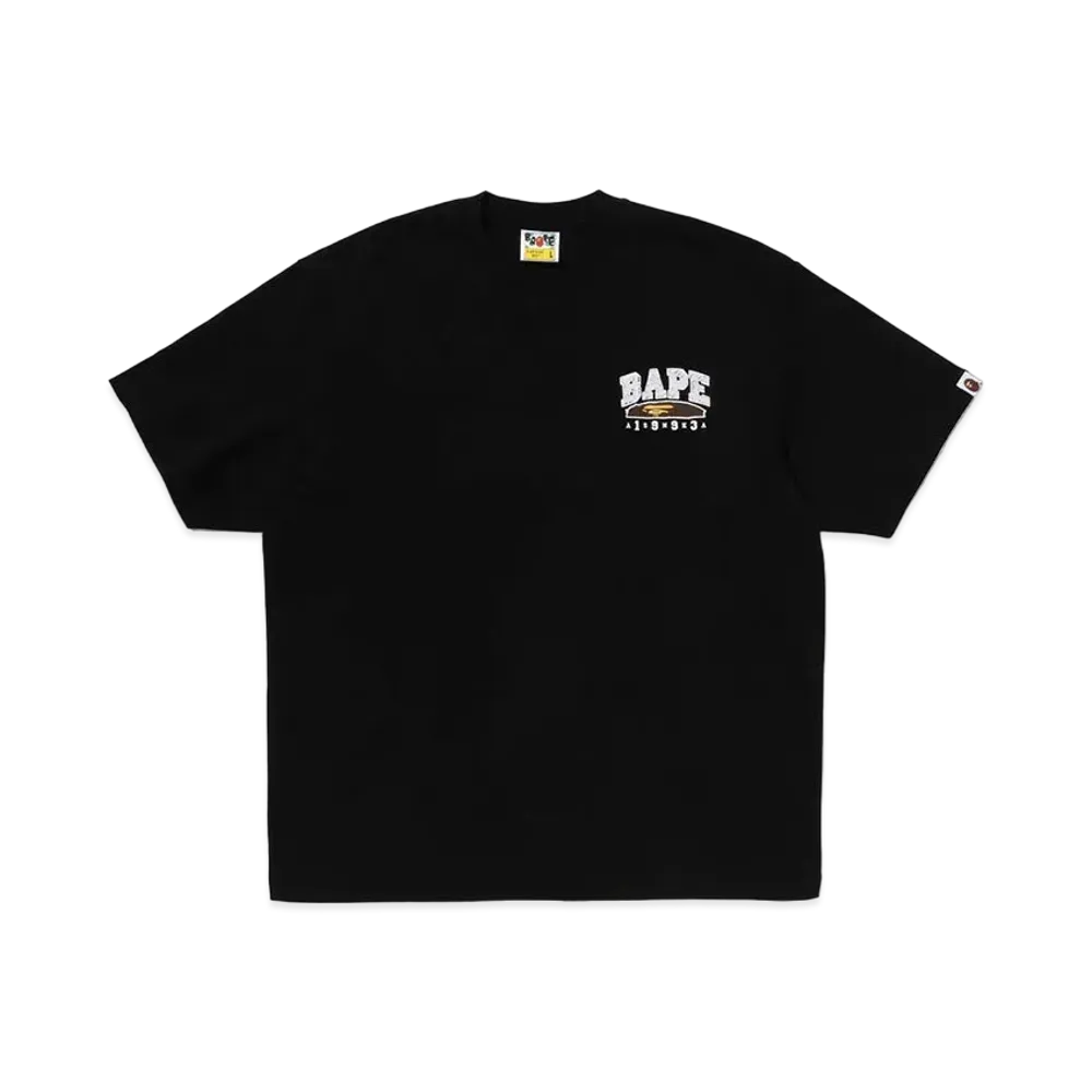 A BATHING APE Hand Draw Bape Relaxed Fit Tee "Black"