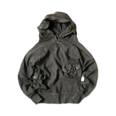 KAPITAL BACK HAIR ALPINE FOOD SWEAT "Black"