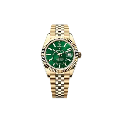 ROLEX Sky-Dweller 42mm Yellow Gold 336938 "Bright Green"