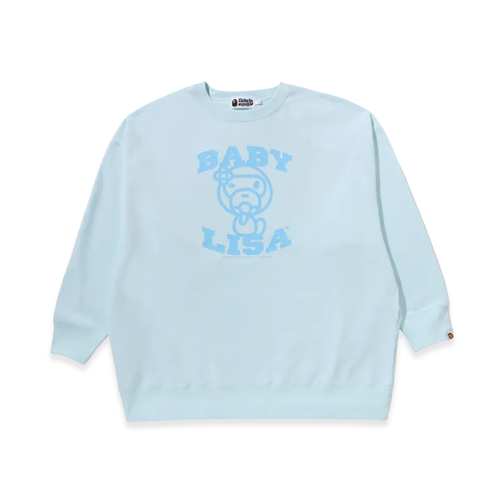 A BATHING APE Oversized Crewneck Sweatshirt "Blue"