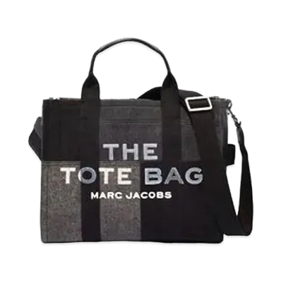 Marc Jacobs The Denim Small Tote Bag "Black Denim"