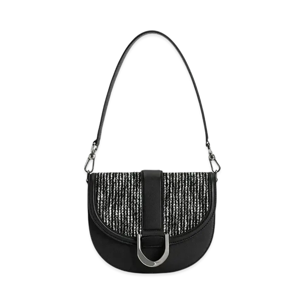 CHARLES & KEITH Gavine Leather Saddle Bag "Multi"
