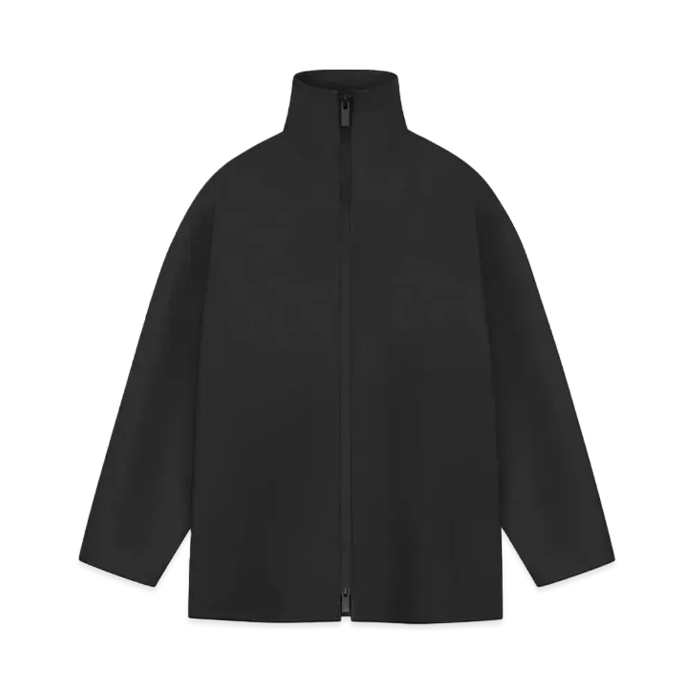 FEAR OF GOD ESSENTIALS Rubberized High Neck Jacket "Black"