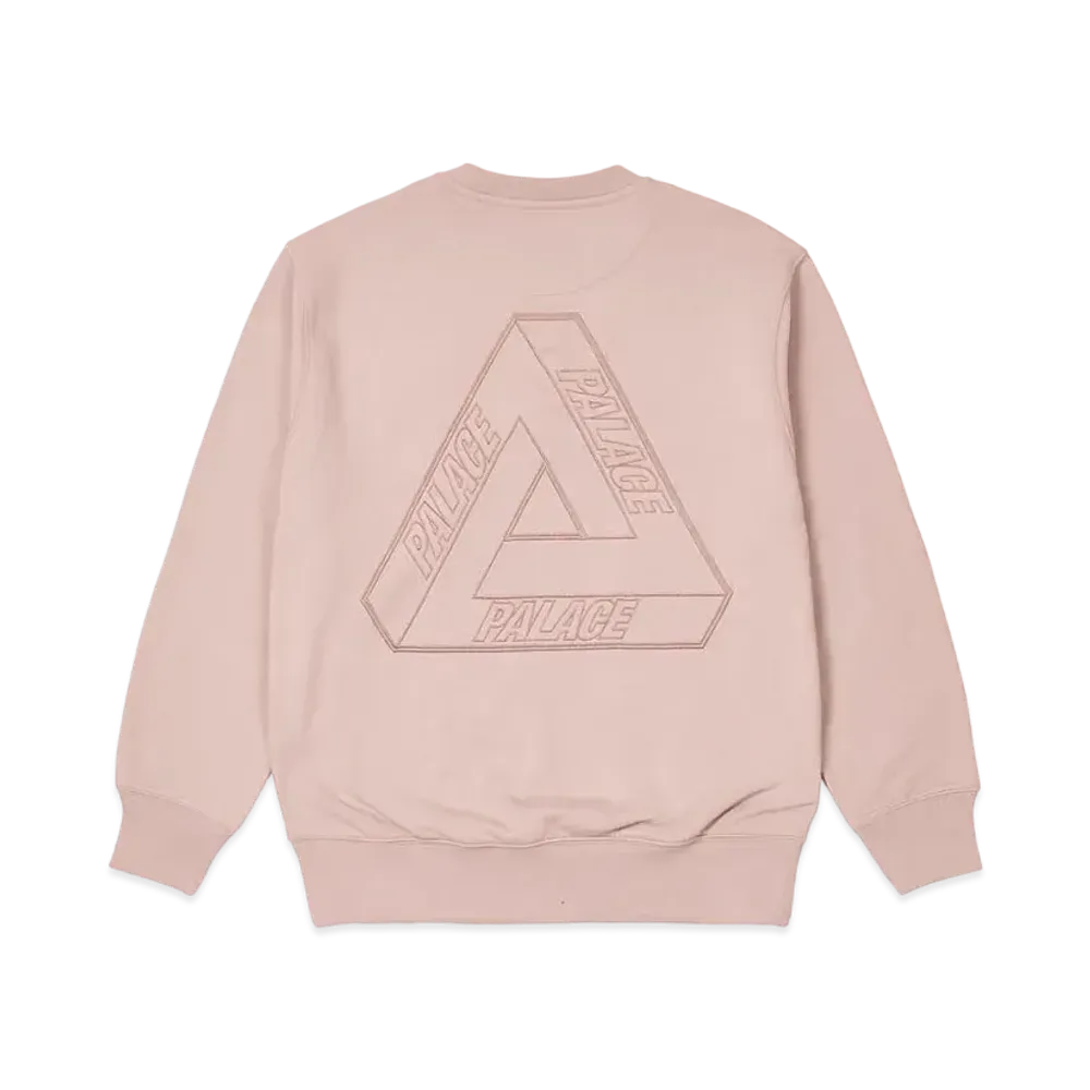 PALACE TRI-STITCH CREW "Pink"