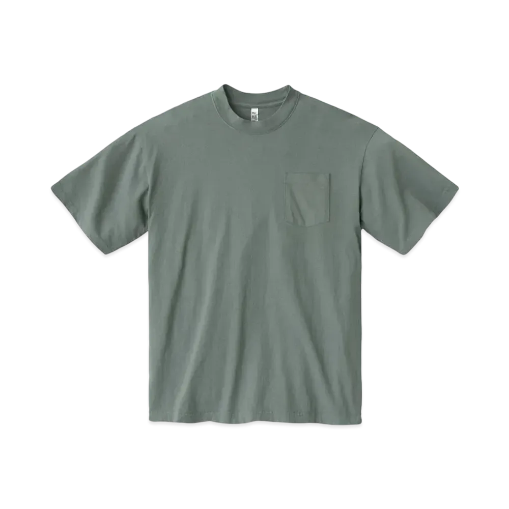 Los Angeles Apparel Short Sleeve Garment Dye Pocket T-Shirt "Atlantic Green"