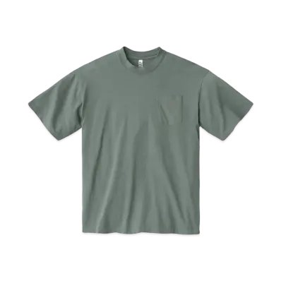Los Angeles Apparel Short Sleeve Garment Dye Pocket T-Shirt "Atlantic Green"