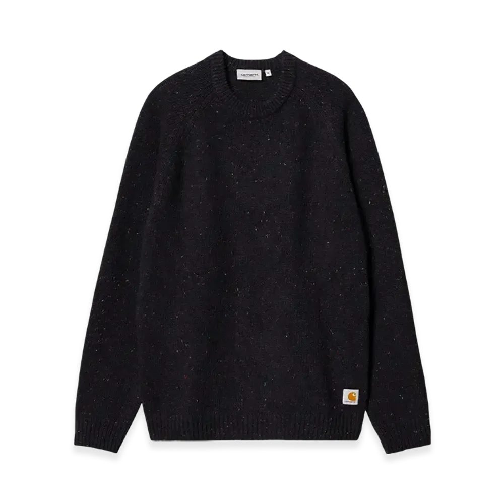 Carhartt WIP Anglistic Sweater "Dark Navy Speckled"