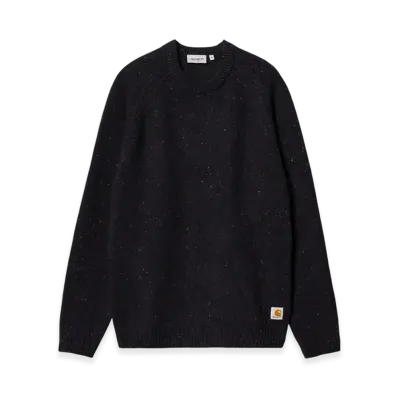 Carhartt WIP Anglistic Sweater "Dark Navy Speckled"